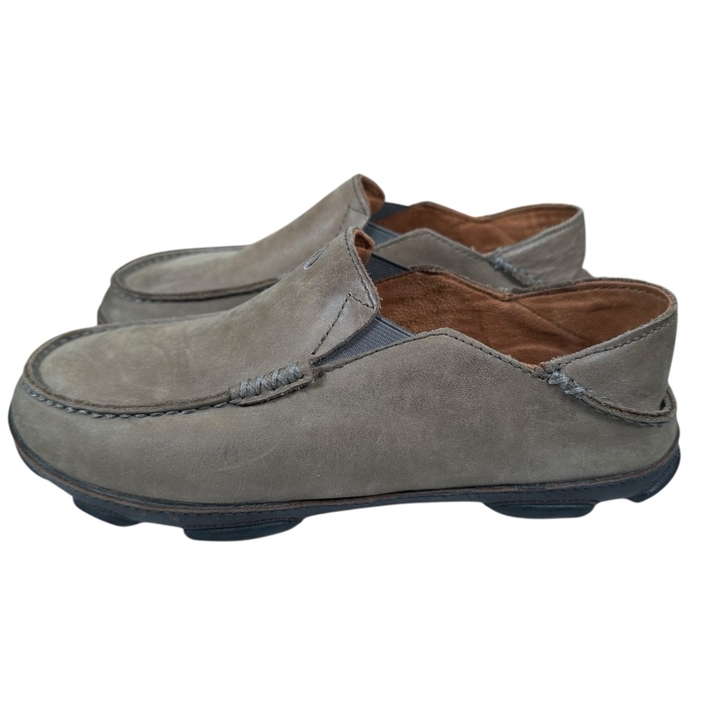 OLUKAI Moloa Nubuck Slip-On Shoes - Picture 3 of 9